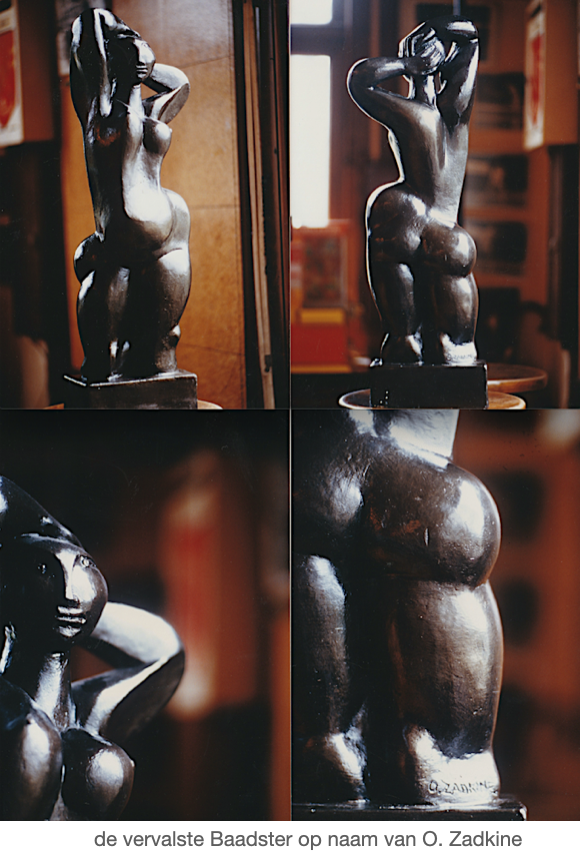 Valse Zadkine blijkt beeldhouwwerk van René Smits te zijn (1988) - 02